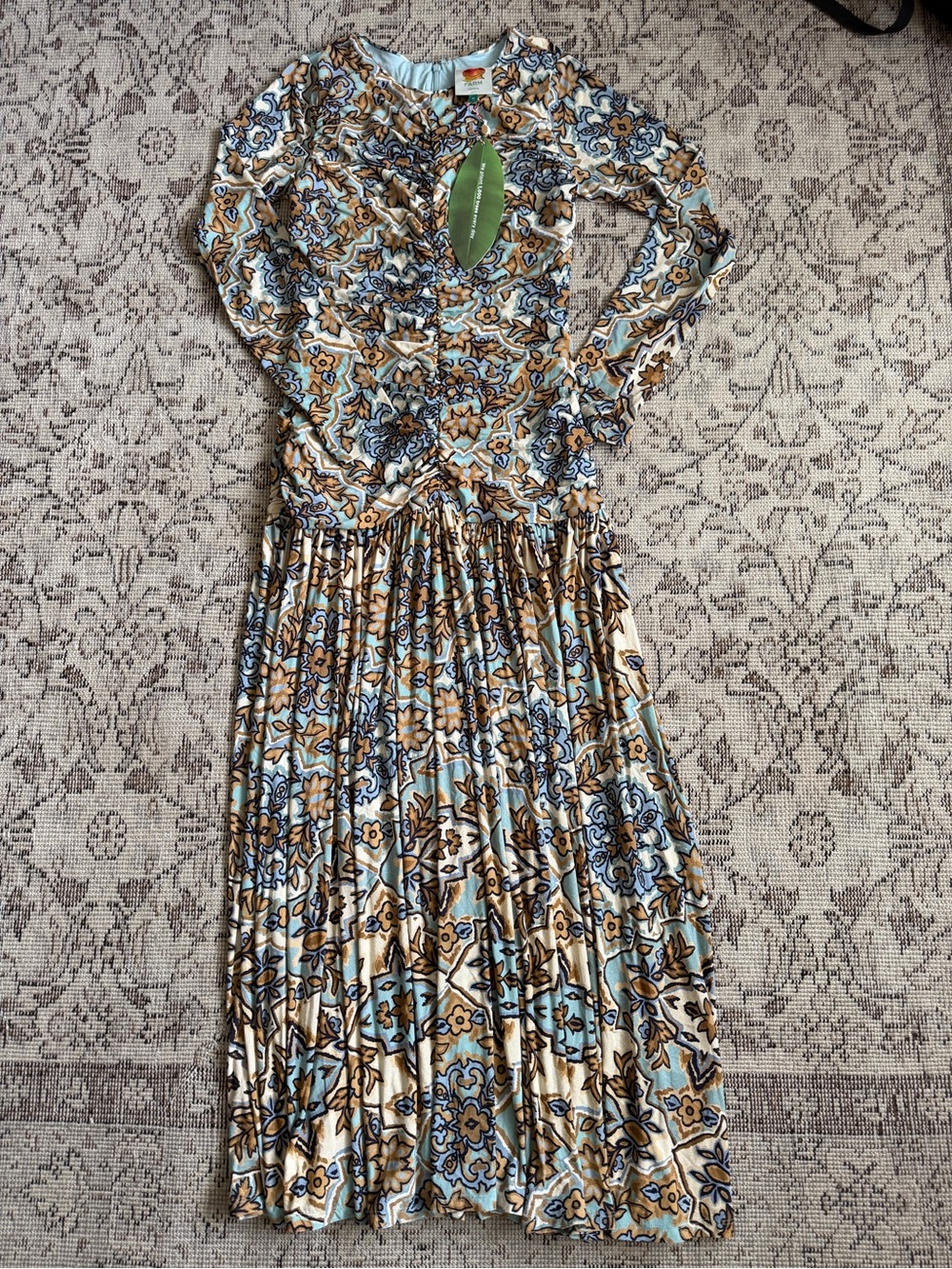 Farm Rio Winter Tapestry Abstract Maxi Dress - Picture 1 of 2